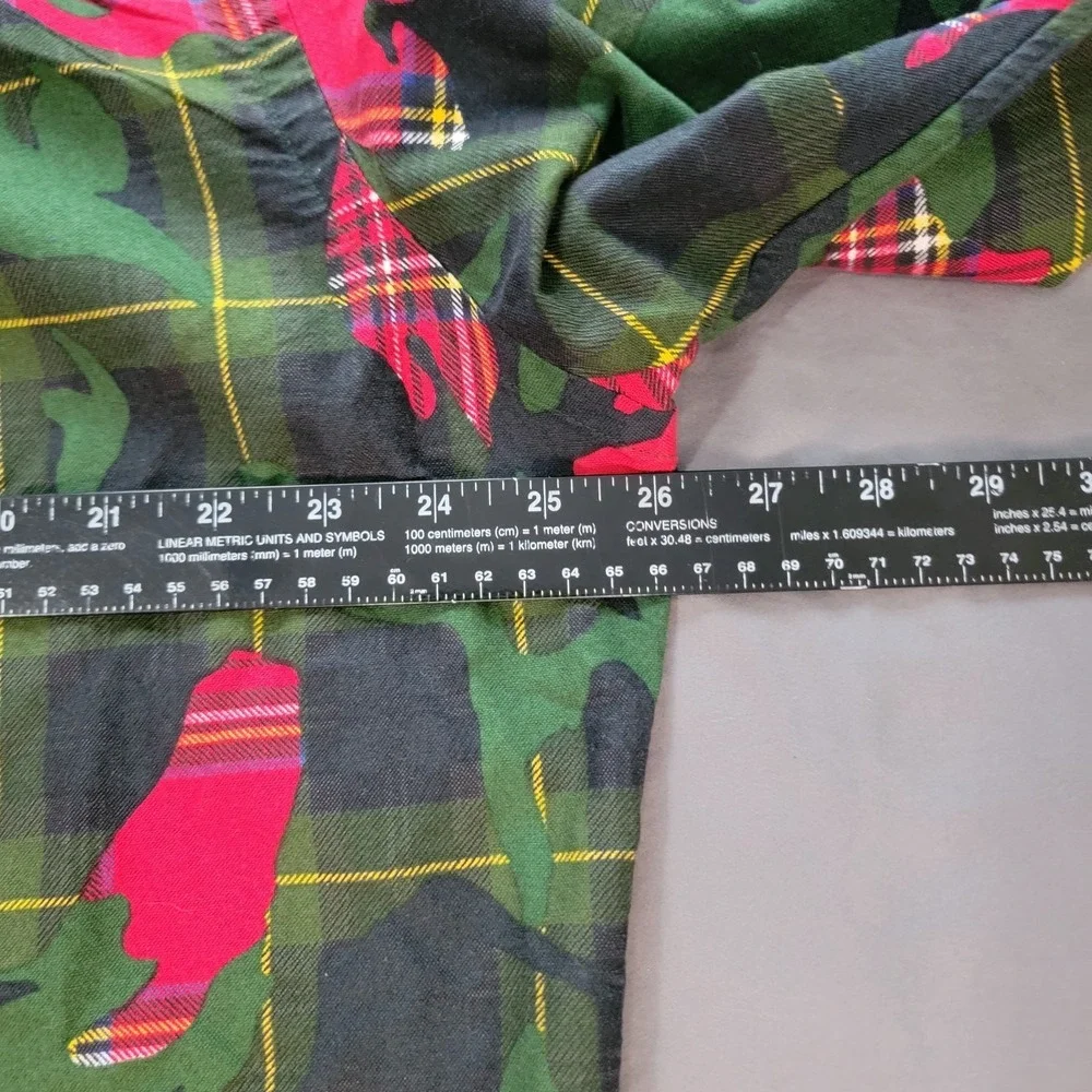 Ralph Lauren Camo Plaid Button Down Shirt Men's XL Long Sleeve Classic Fit